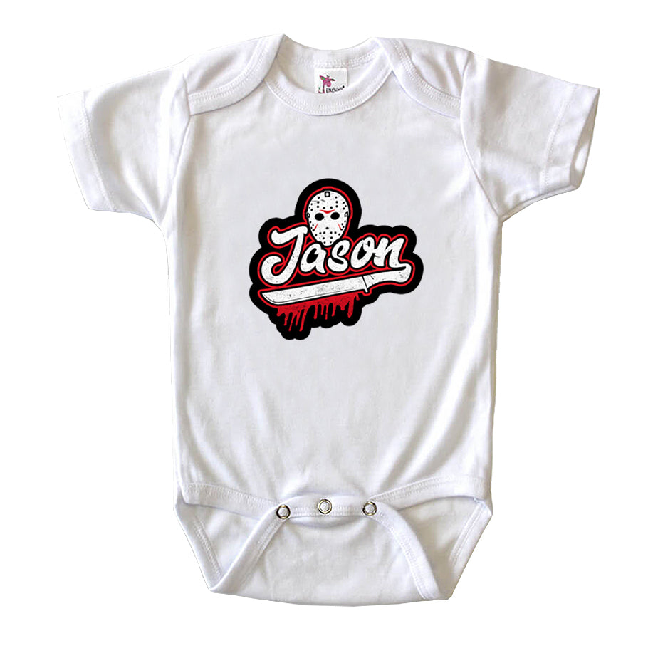 Jason Voorhees Baby Romper Onesie