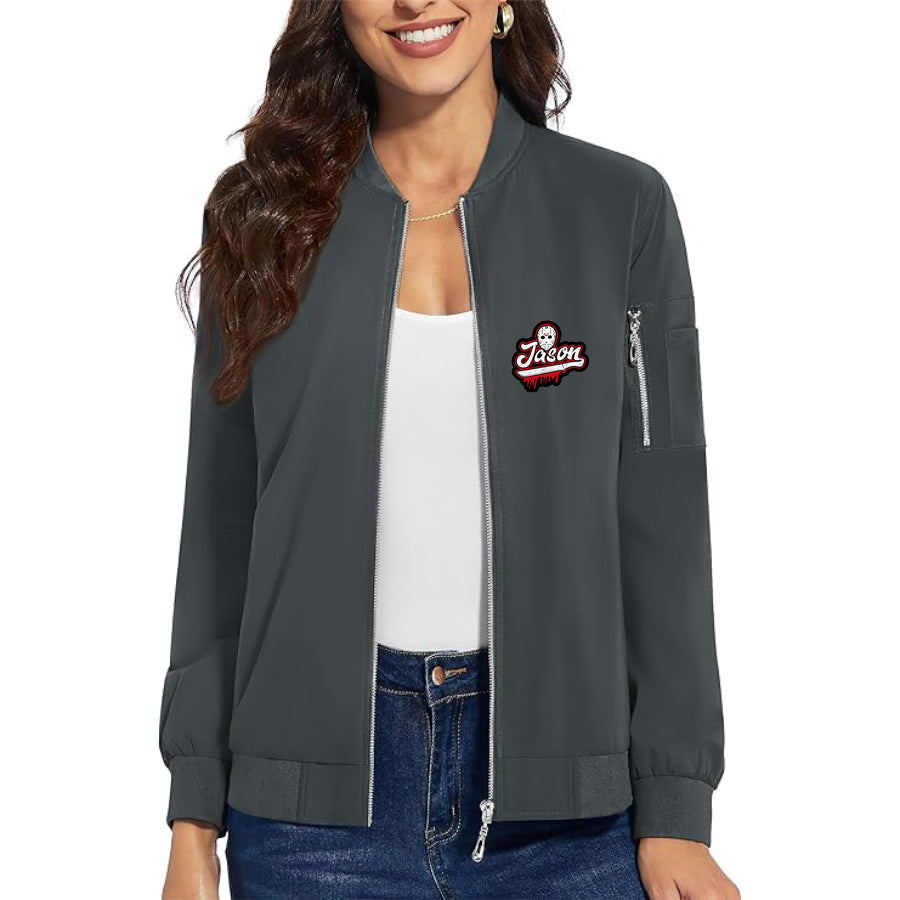 Women's Jason Voorhees Premium Bomber Jacket Outerwear