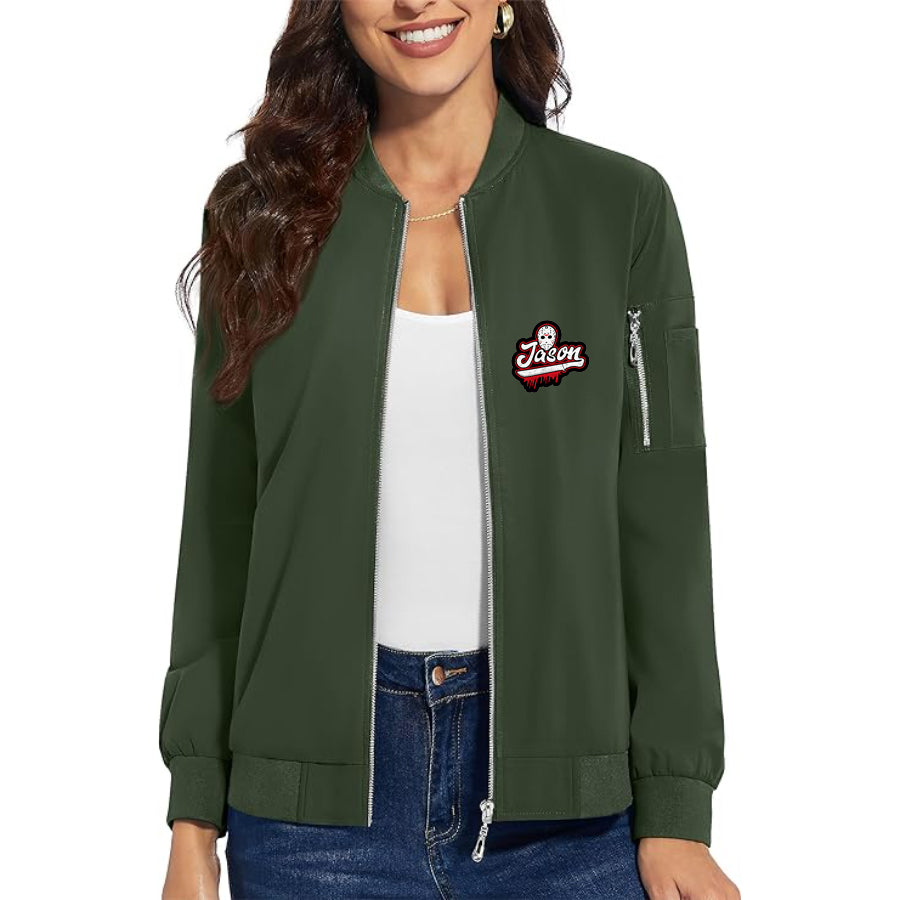 Women's Jason Voorhees Premium Bomber Jacket Outerwear