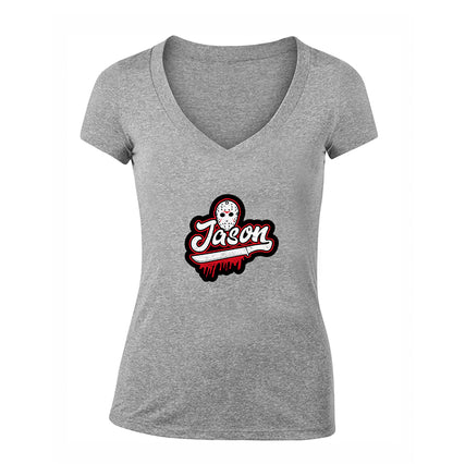 Women's Jason Voorhees V Neck T-Shirt