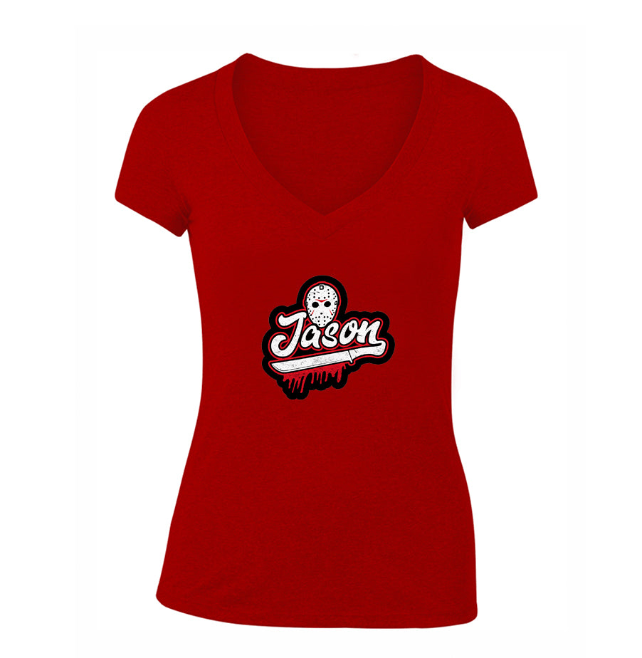 Women's Jason Voorhees V Neck T-Shirt