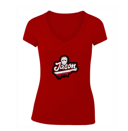 Women's Jason Voorhees V Neck T-Shirt