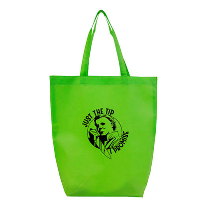 Halloween Michael Myers Q-Tees - Non-Woven Gusset Bottom Tote - Q1251