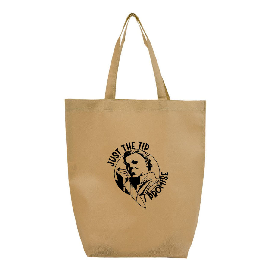 Halloween Michael Myers Q-Tees - Non-Woven Gusset Bottom Tote - Q1251