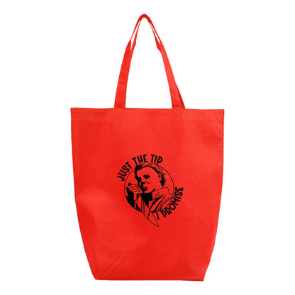 Halloween Michael Myers Q-Tees - Non-Woven Gusset Bottom Tote - Q1251