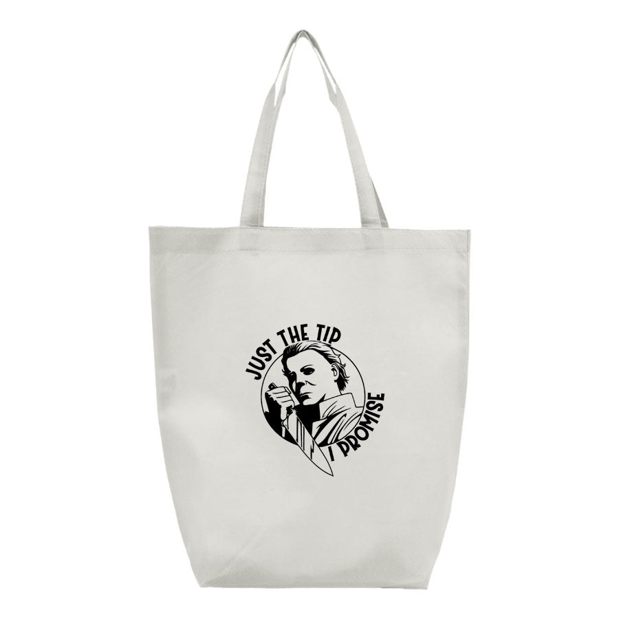 Halloween Michael Myers Q-Tees - Non-Woven Gusset Bottom Tote - Q1251
