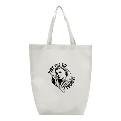 Halloween Michael Myers Q-Tees - Non-Woven Gusset Bottom Tote - Q1251