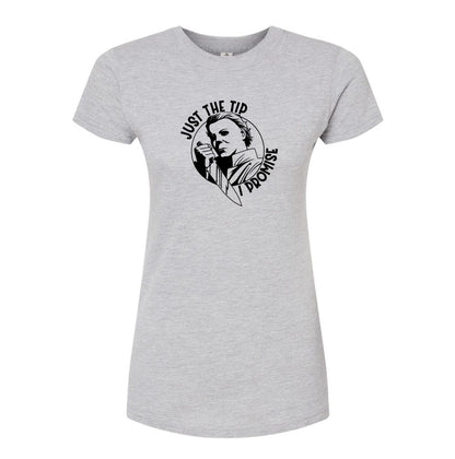 Women's Halloween Michael Myers Round Neck T-Shirt