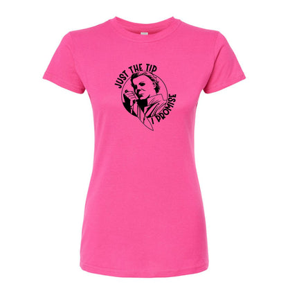 Women's Halloween Michael Myers Round Neck T-Shirt