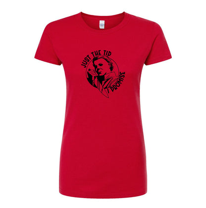 Women's Halloween Michael Myers Round Neck T-Shirt