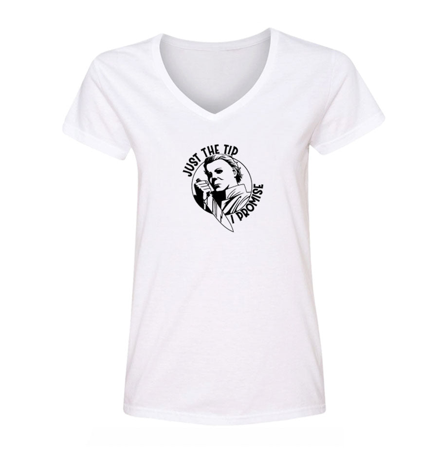 Women's Halloween Michael Myers V Neck T-Shirt