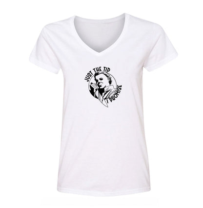 Women's Halloween Michael Myers V Neck T-Shirt