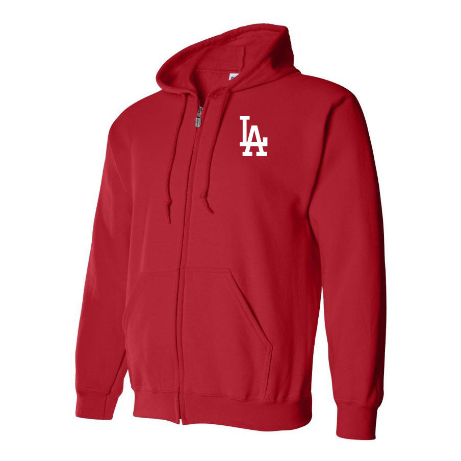 Men's LA Dodgers Zipper Hoodie