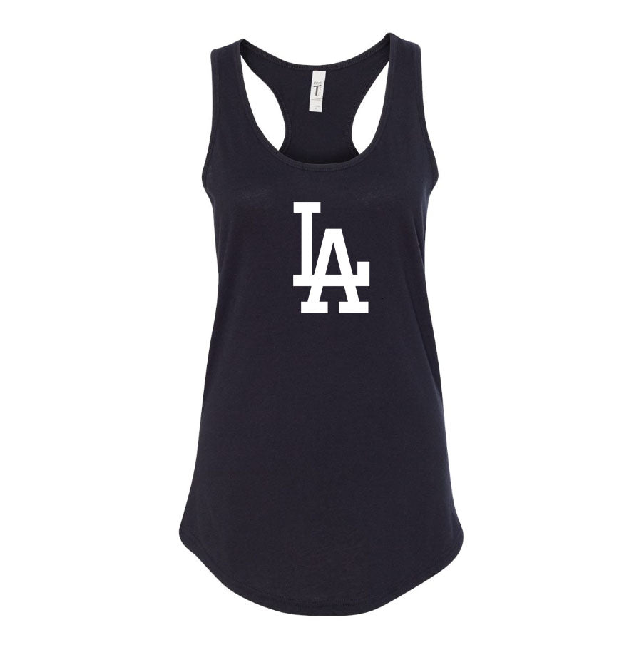 Women's LA Dodgers Racerback Tank Top
