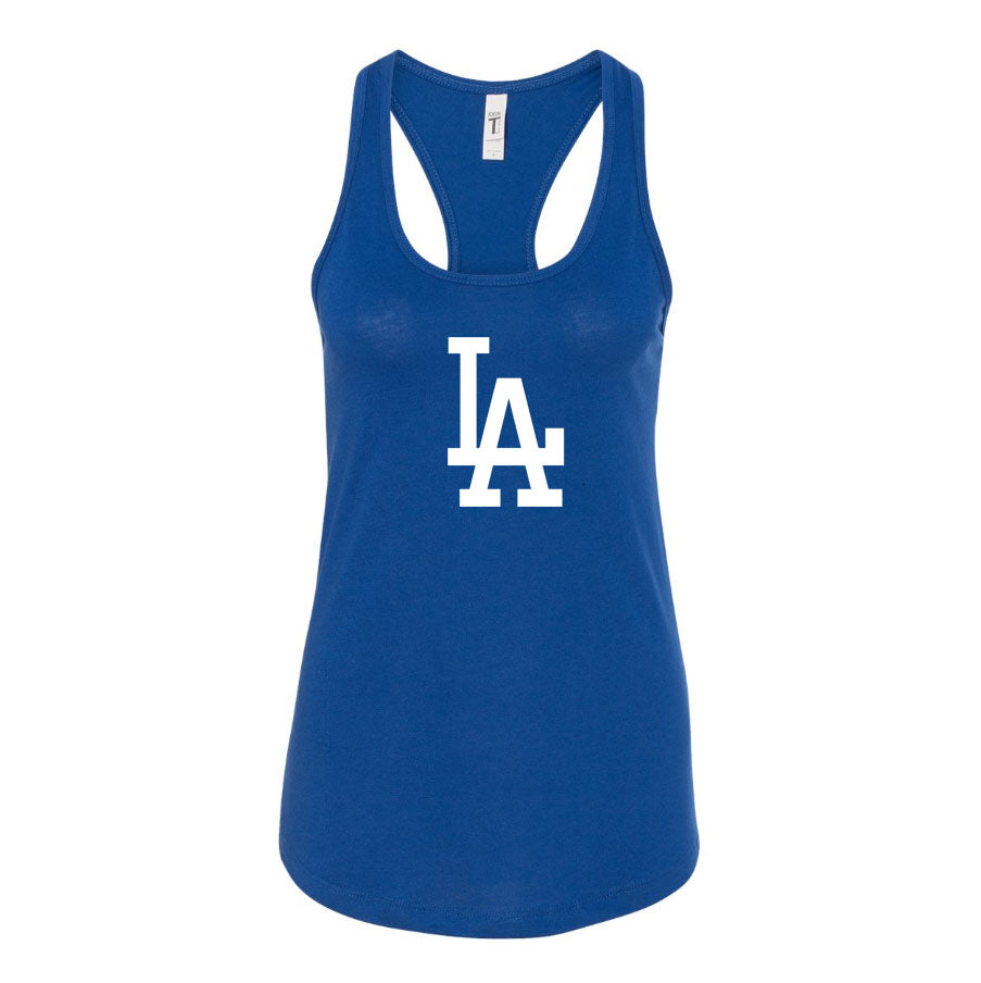 Women's LA Dodgers Racerback Tank Top