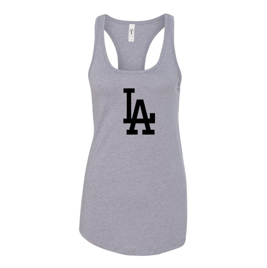 Women's LA Dodgers Racerback Tank Top