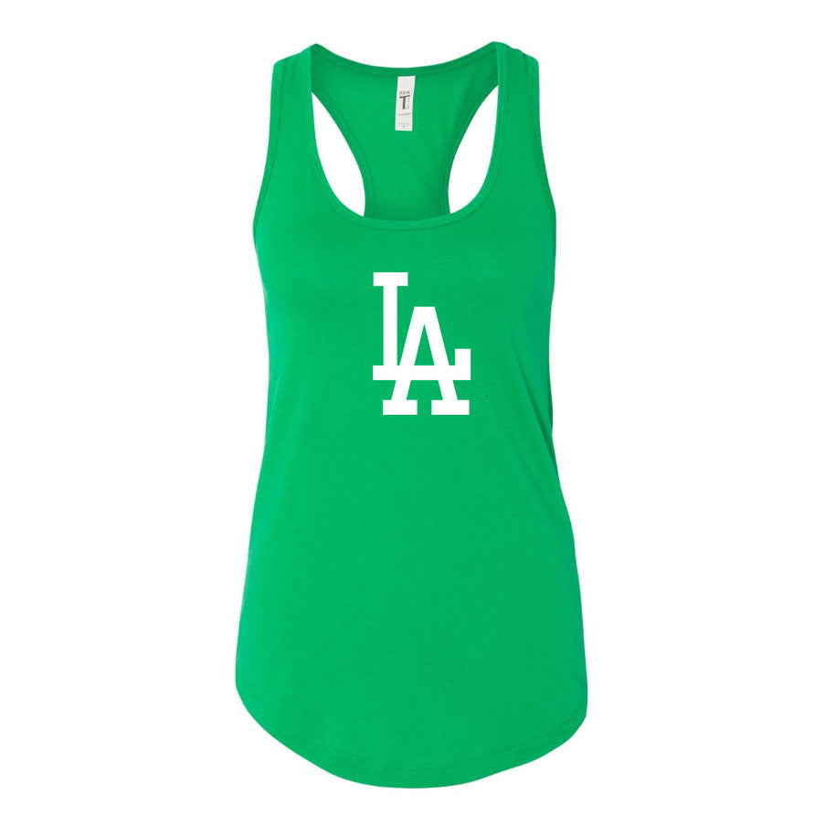 Women's LA Dodgers Racerback Tank Top