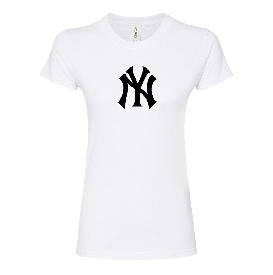 Women's NY Yankees Round Neck T-Shirt