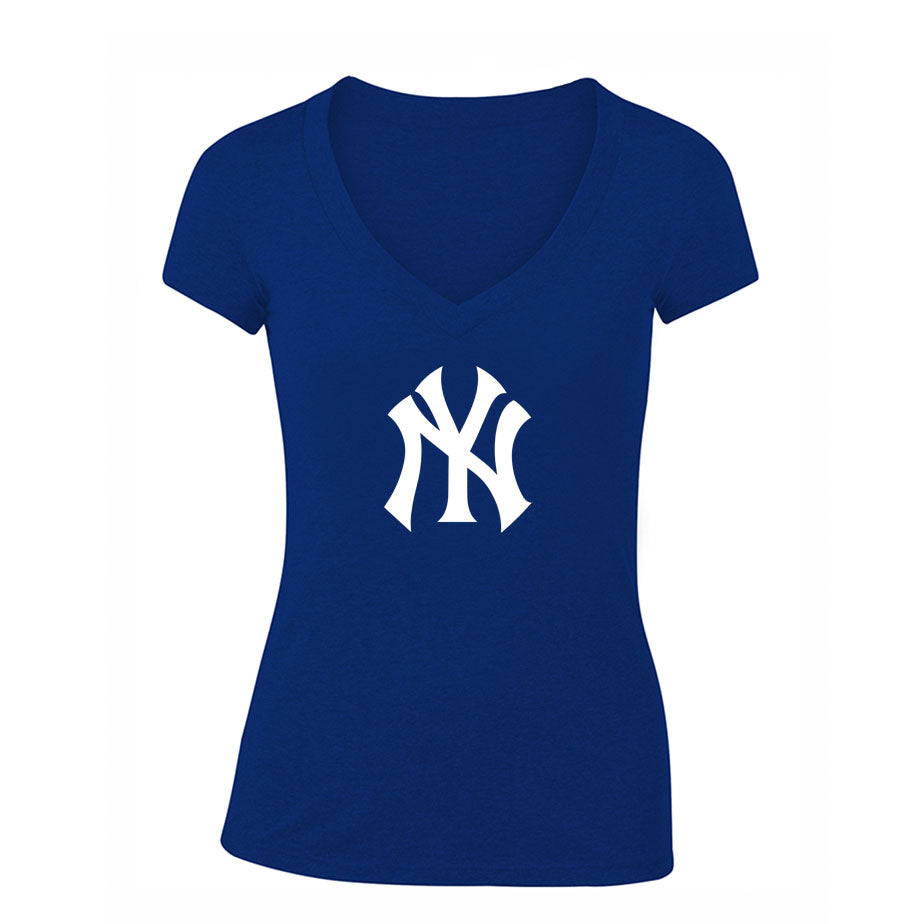 Women's NY Yankees V Neck T-Shirt