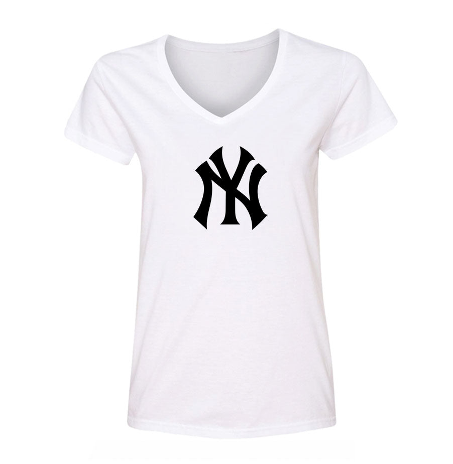 Women's NY Yankees V Neck T-Shirt