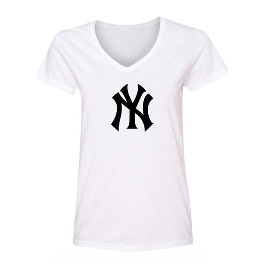 Women's NY Yankees V Neck T-Shirt