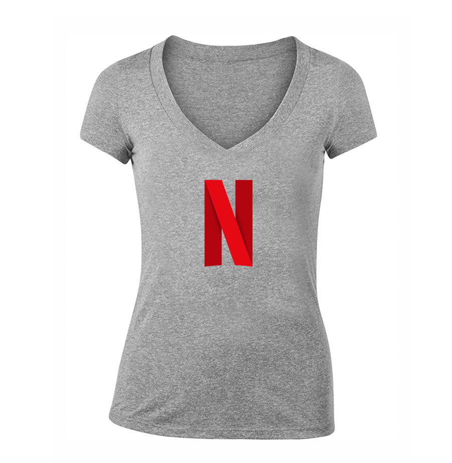 Women's Netflix V Neck T-Shirt