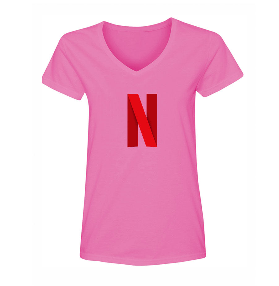 Women's Netflix V Neck T-Shirt