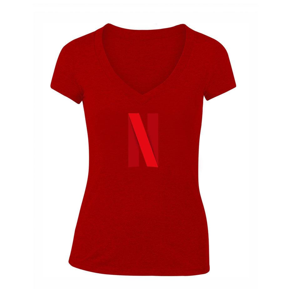 Women's Netflix V Neck T-Shirt