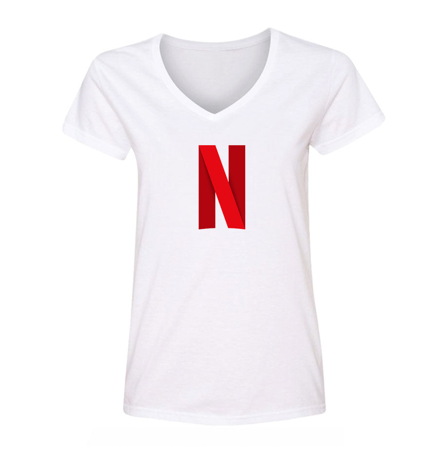 Women's Netflix V Neck T-Shirt