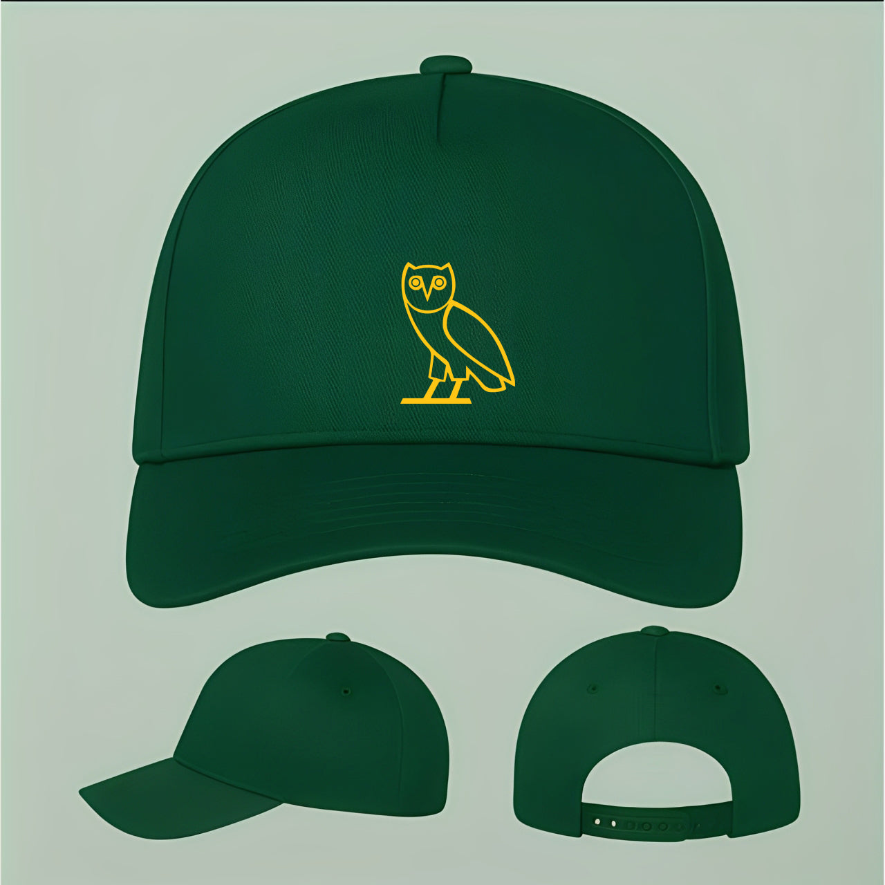 OVO Owl Five Panel Twill Snapback Cap