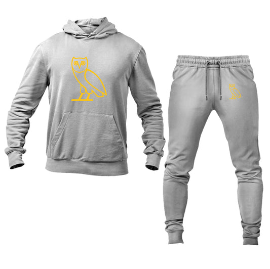 Men's OVO Owl Hoodie Joggers Set