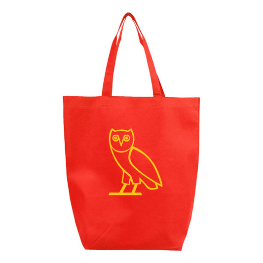 OVO Owl Q-Tees - Non-Woven Gusset Bottom Tote - Q1251