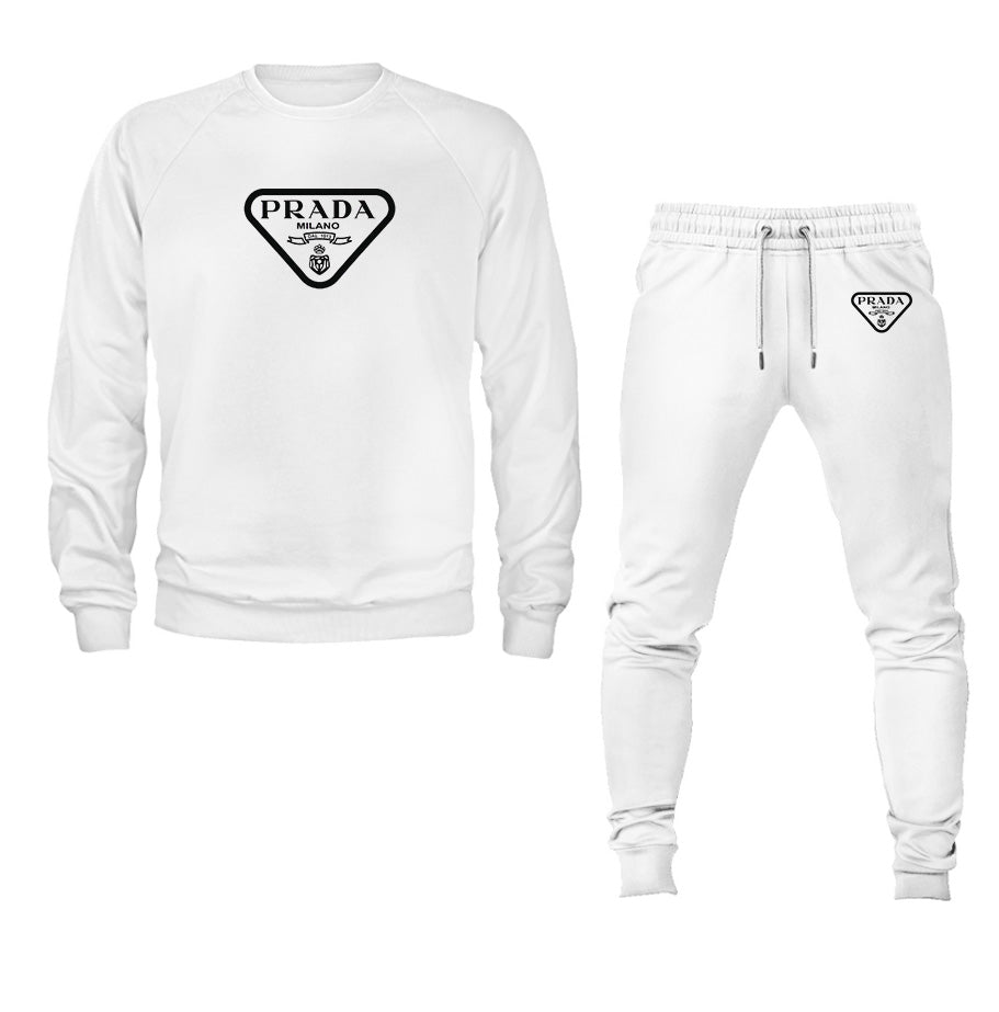Men's Prada Crewneck Sweatshirt Joggers Suit
