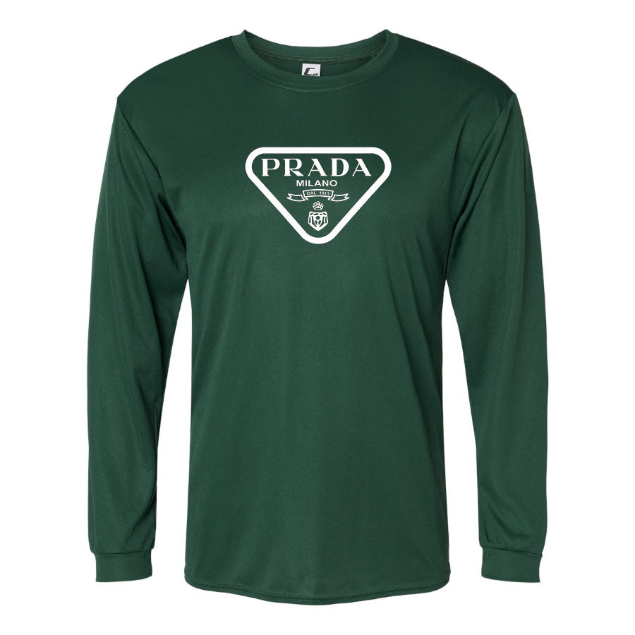 Men's Prada Performance Long Sleeve T-Shirt