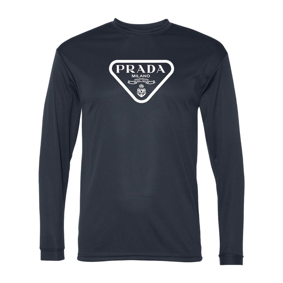 Men's Prada Performance Long Sleeve T-Shirt