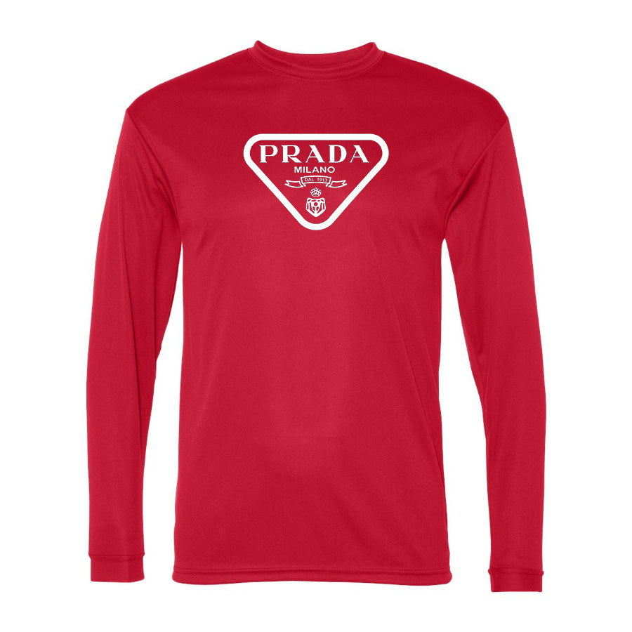 Men's Prada Performance Long Sleeve T-Shirt