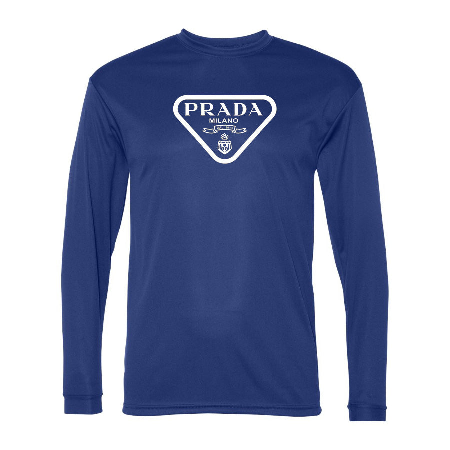 Men's Prada Performance Long Sleeve T-Shirt
