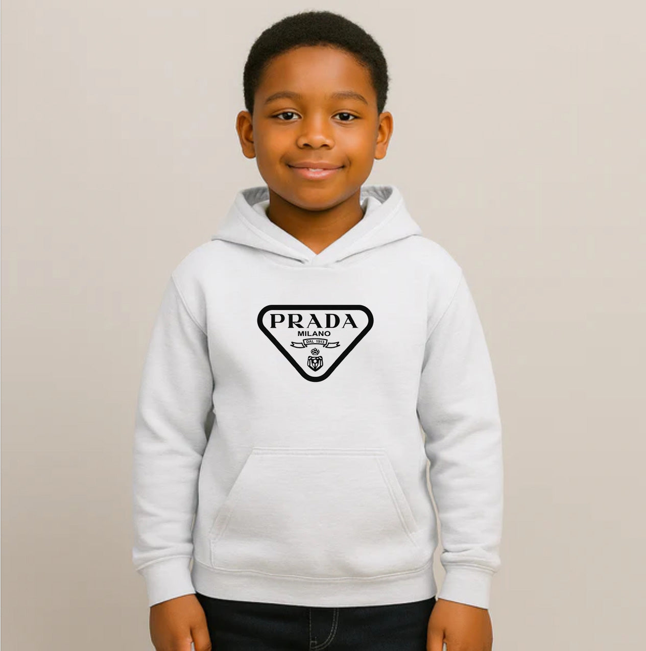 Youth Kids Prada Pullover Hoodie