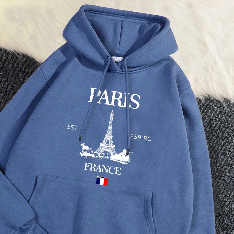 Paris France Eiffel Tower Hoodie
