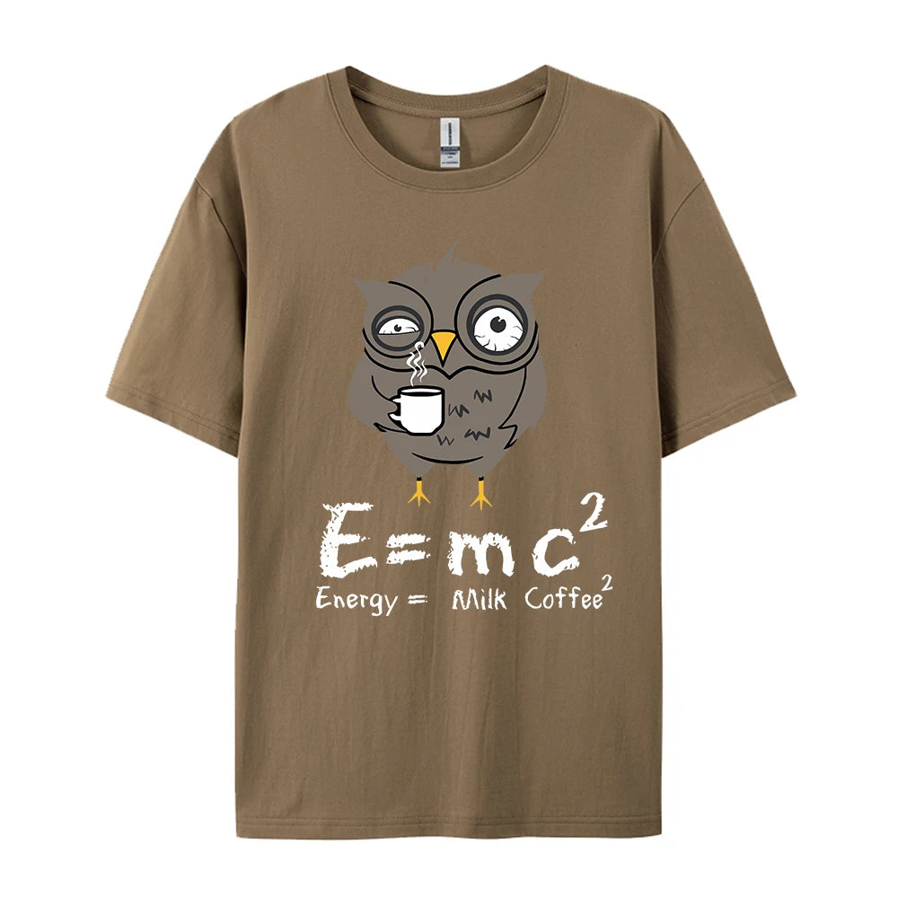 E=MC2 Energy Milk Coffee T-Shirt