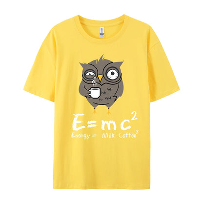 E=MC2 Energy Milk Coffee T-Shirt