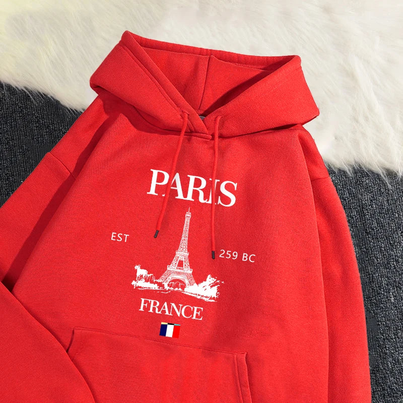 Paris France Eiffel Tower Hoodie