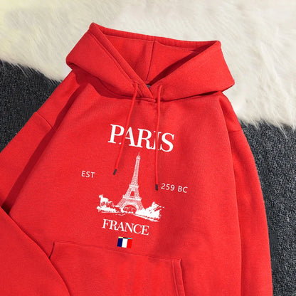 Paris France Eiffel Tower Hoodie