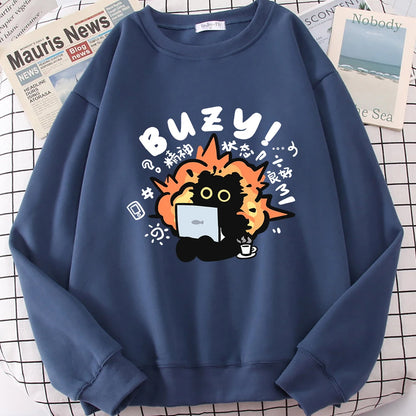 Stable State Fun Buzy Cat Hoodie