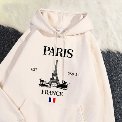 Paris France Eiffel Tower Hoodie