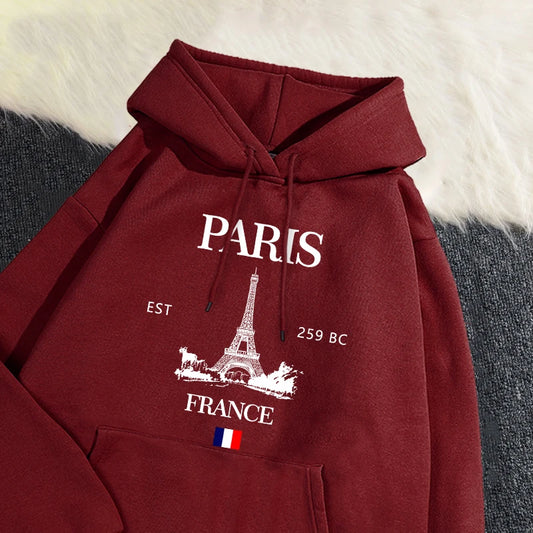 Paris France Eiffel Tower Hoodie