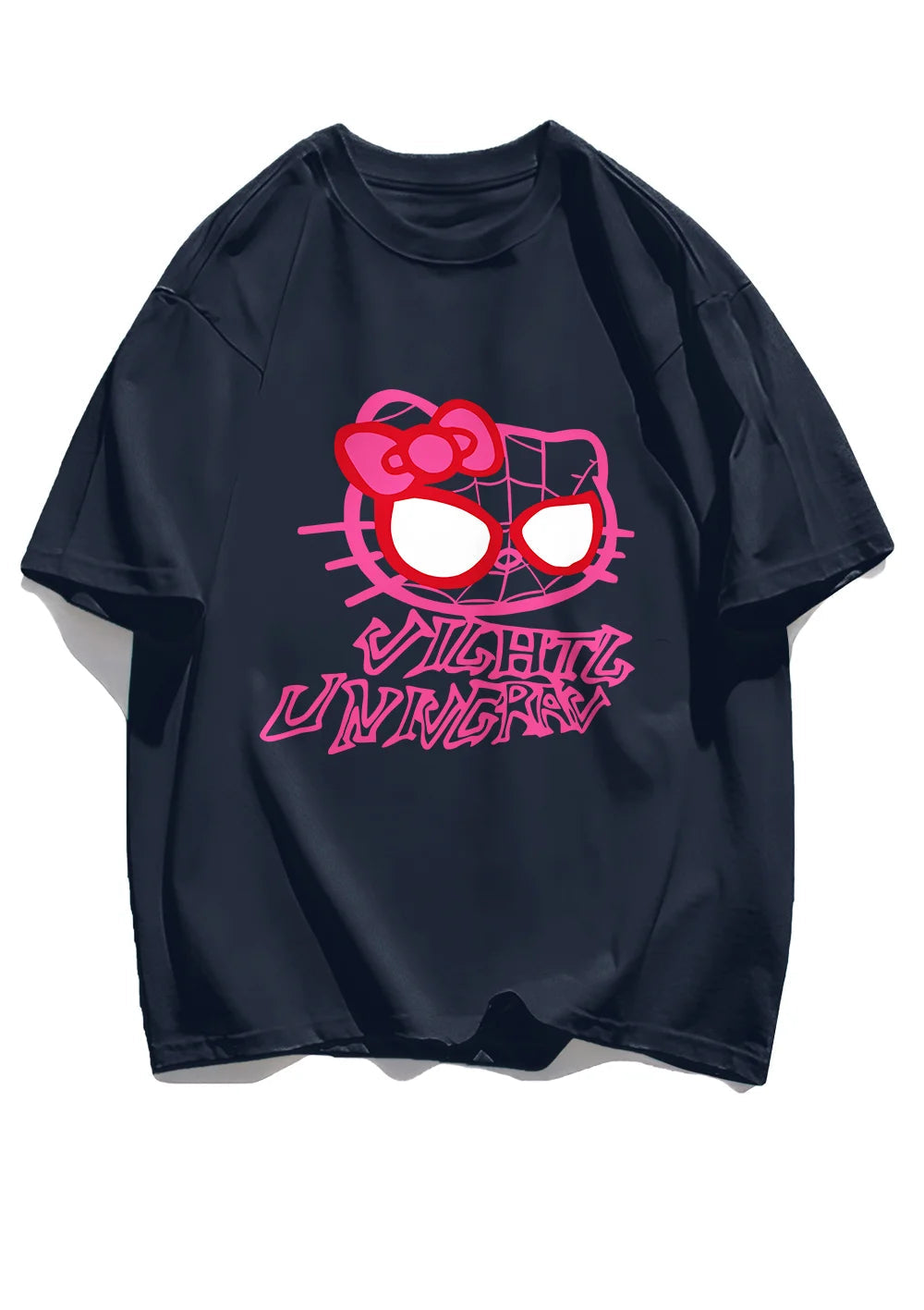 Cat Spider Print T-Shirt