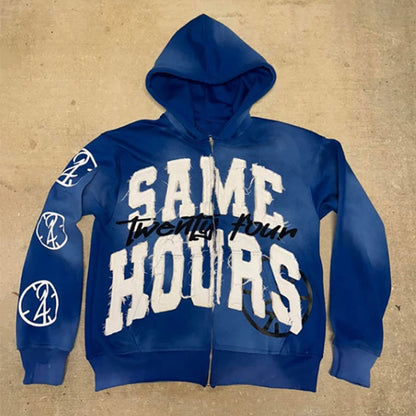 Same Twenty-Four Hours Zip-Up Hoodie