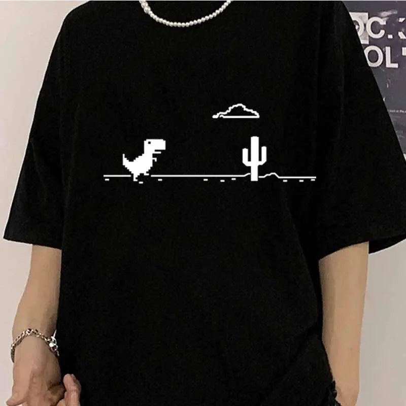 T-Rex No Internet Game T-Shirt