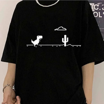 T-Rex No Internet Game T-Shirt